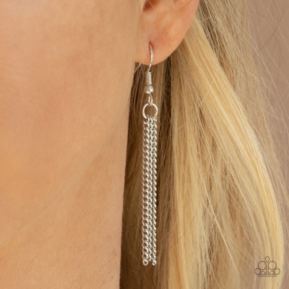 Silver/Orange necklace - Picture 3 of 4